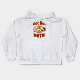 Hand with hot peppers Kids Hoodie